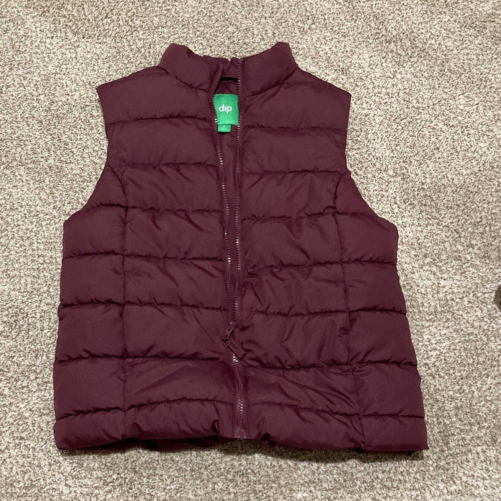 Dip Maroon Puffer Vest